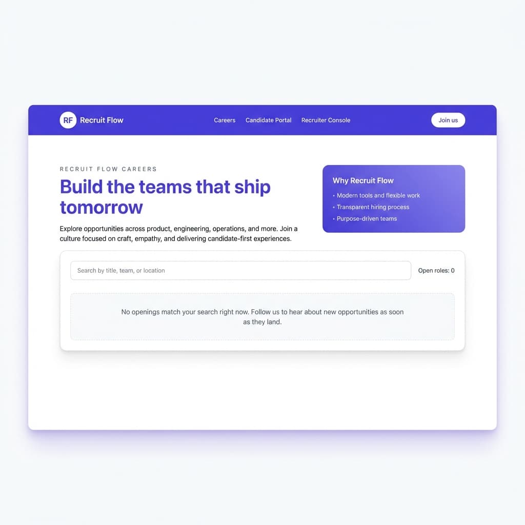 Applicant Tracking & Recruiting Portal (ATS)